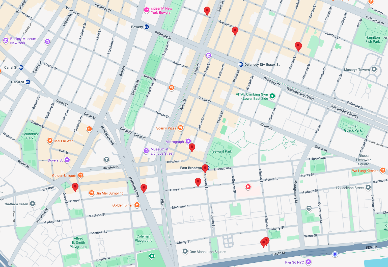 Chris Fleming Postings Map